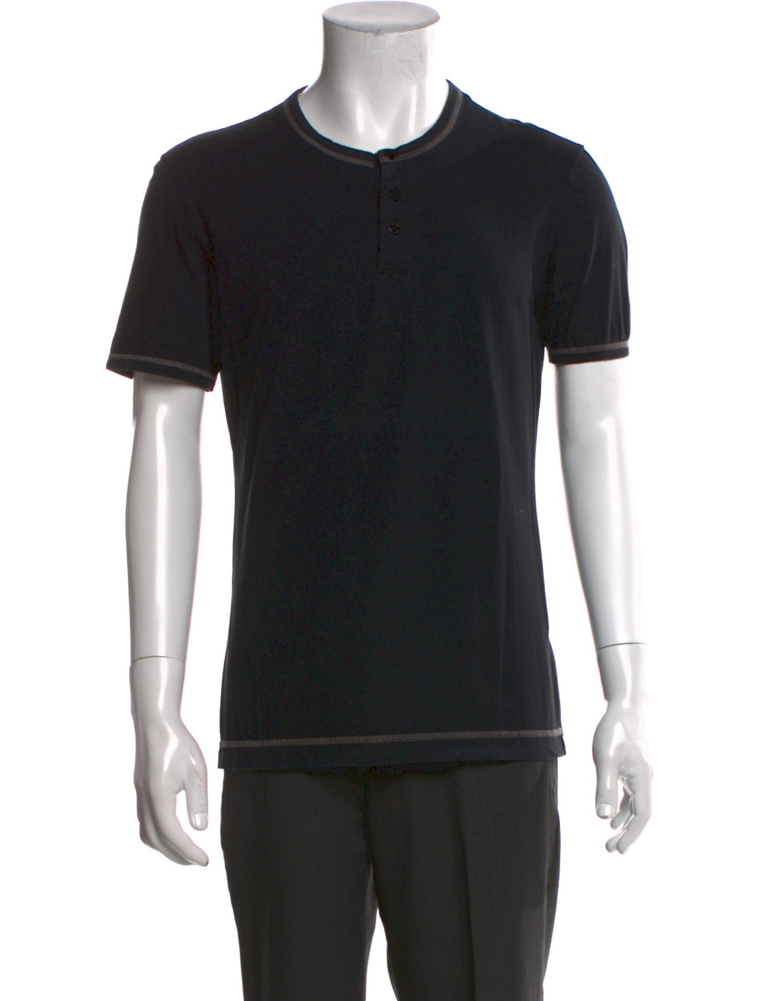 Dolce & Gabbana Crew Neck Short Sleeve Henley
