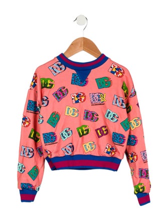 Dolce & Gabbana Girls' Long Sleeve Sweatshirt