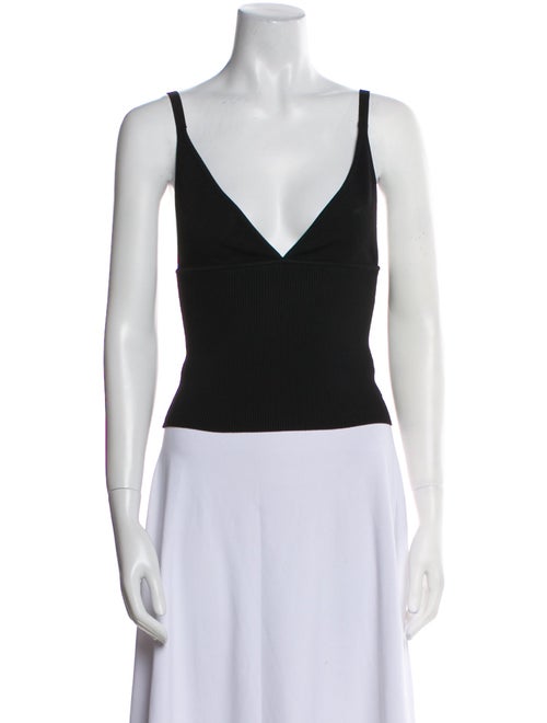 Dolce & Gabbana V-Neck Sleeveless Crop Top