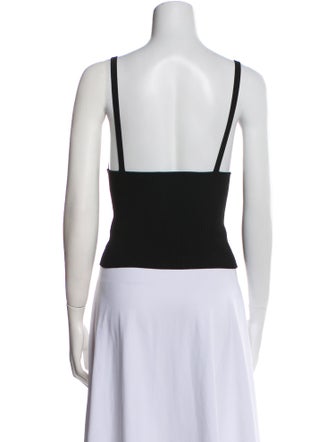 Dolce & Gabbana V-Neck Sleeveless Crop Top