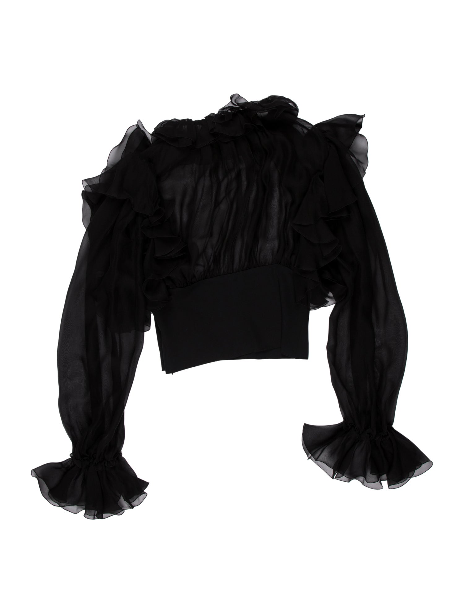 Dolce & Gabbana Silk Strapless Blouse