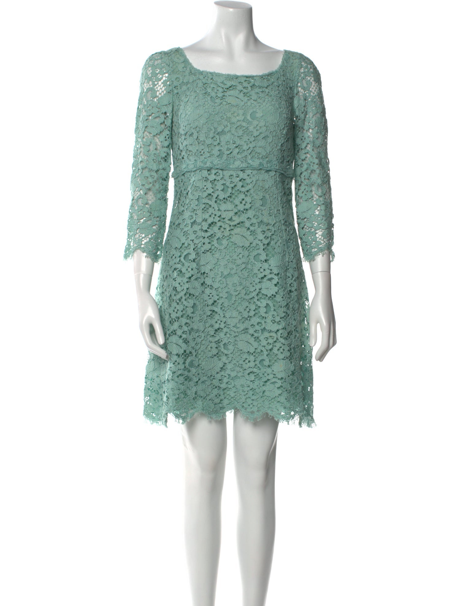 Dolce & Gabbana Lace Pattern Mini Dress