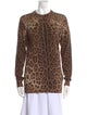 Dolce & Gabbana Cashmere Animal Print Sweater