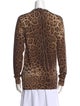 Dolce & Gabbana Cashmere Animal Print Sweater