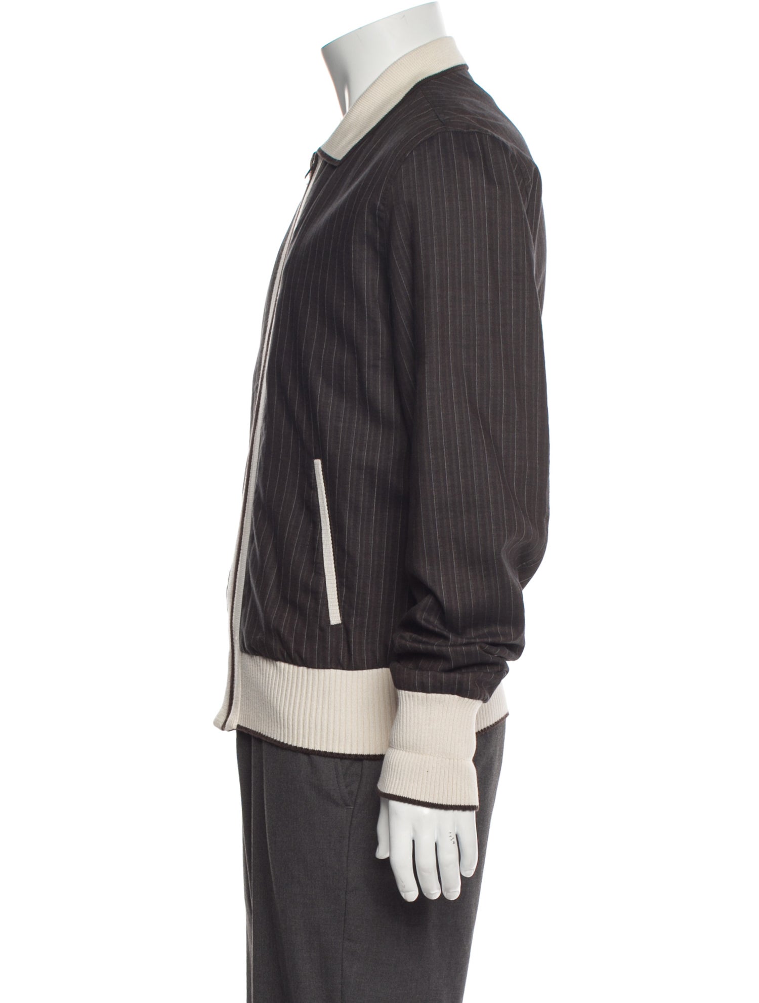 Dolce & Gabbana Striped Bomber Jacket