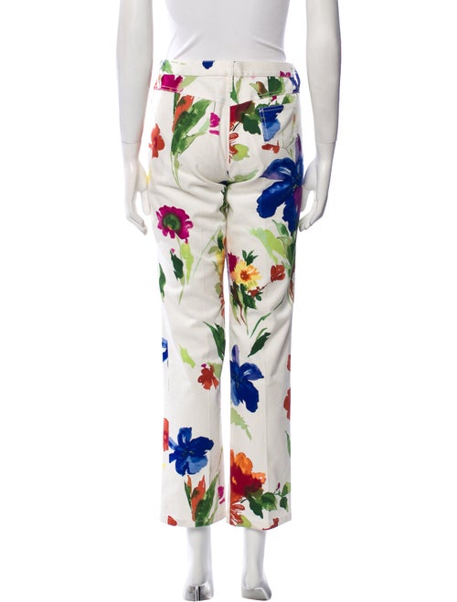 Dolce & Gabbana Floral Print Straight Leg Pants