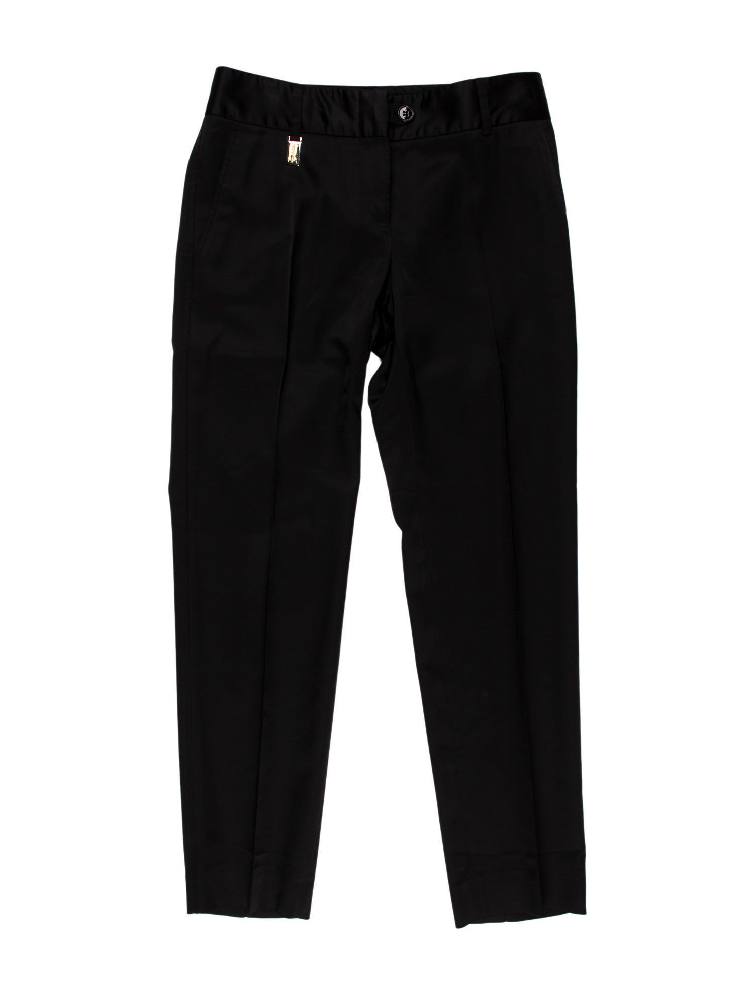 Dolce & Gabbana Virgin Wool Straight Leg Pants