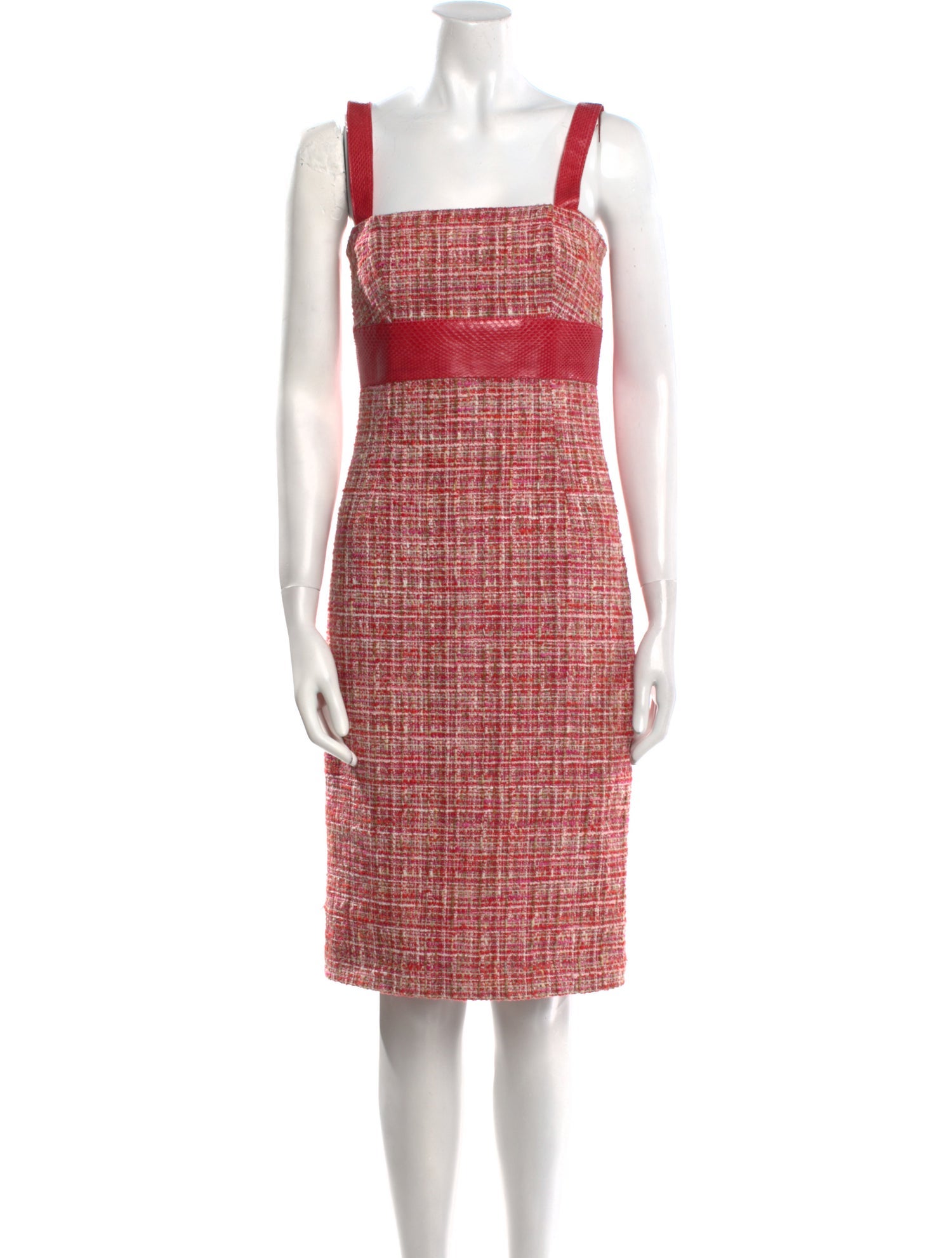 Dolce & Gabbana Plaid Print Knee-Length Dress
