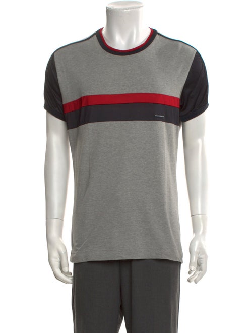 Dolce & Gabbana Colorblock Pattern Crew Neck T-Shirt