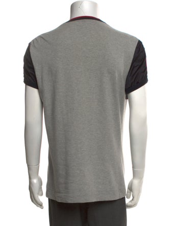 Dolce & Gabbana Colorblock Pattern Crew Neck T-Shirt