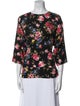 Dolce & Gabbana Silk Floral Print Blouse