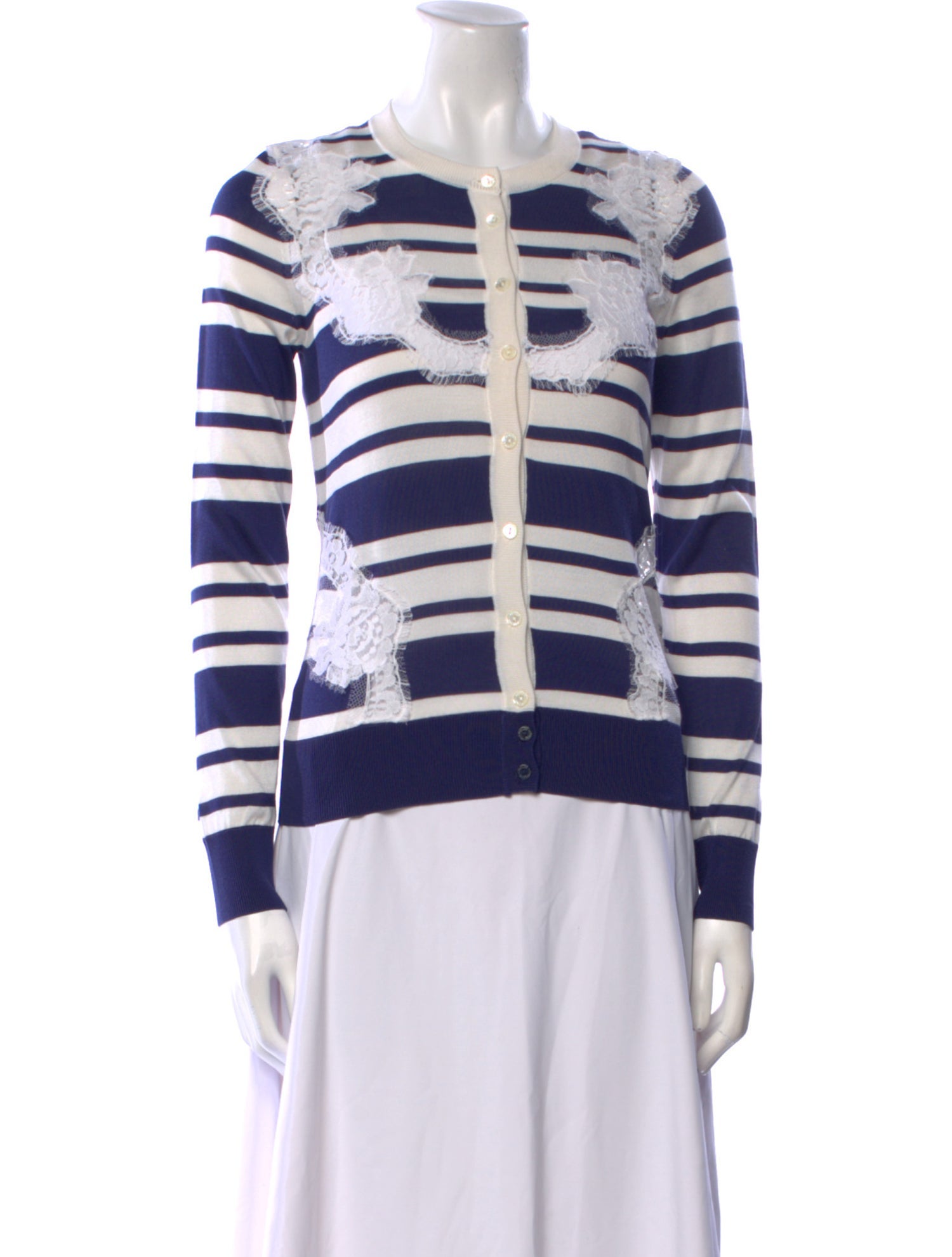 Dolce & Gabbana Silk Striped Sweater