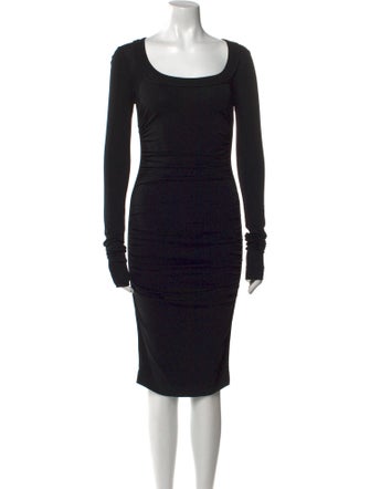 Dolce & Gabbana Scoop Neck Knee-Length Dress