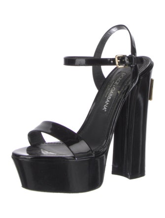 Dolce & Gabbana Patent Leather Sandals