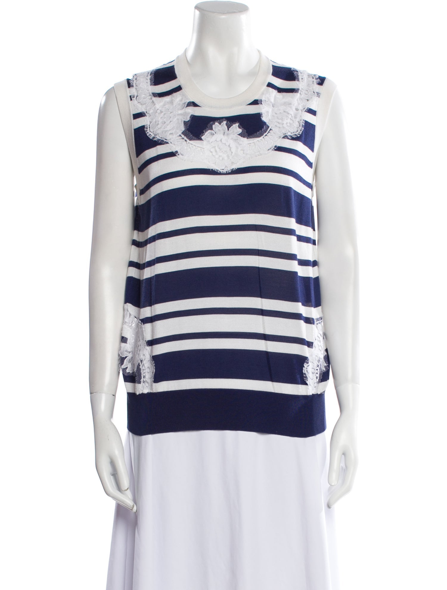 Dolce & Gabbana Silk Striped Sweater