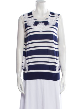 Dolce & Gabbana Silk Striped Sweater