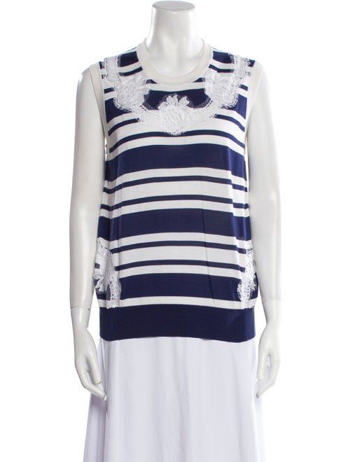 Dolce & Gabbana Silk Striped Sweater