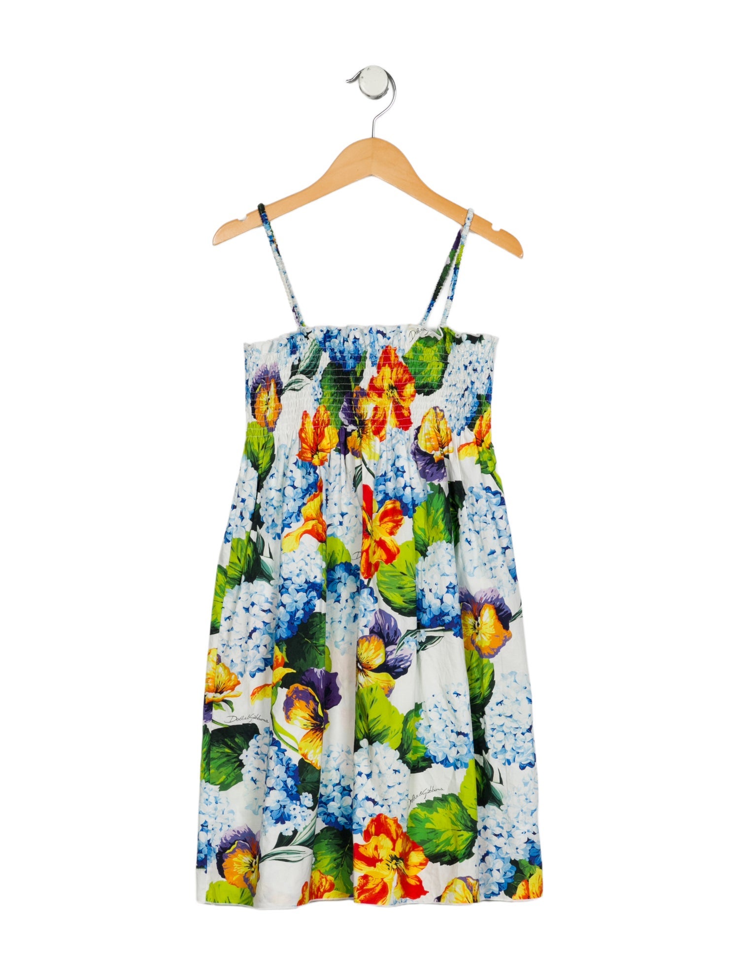 Dolce & Gabbana Girls' Floral Sleeveless Dress