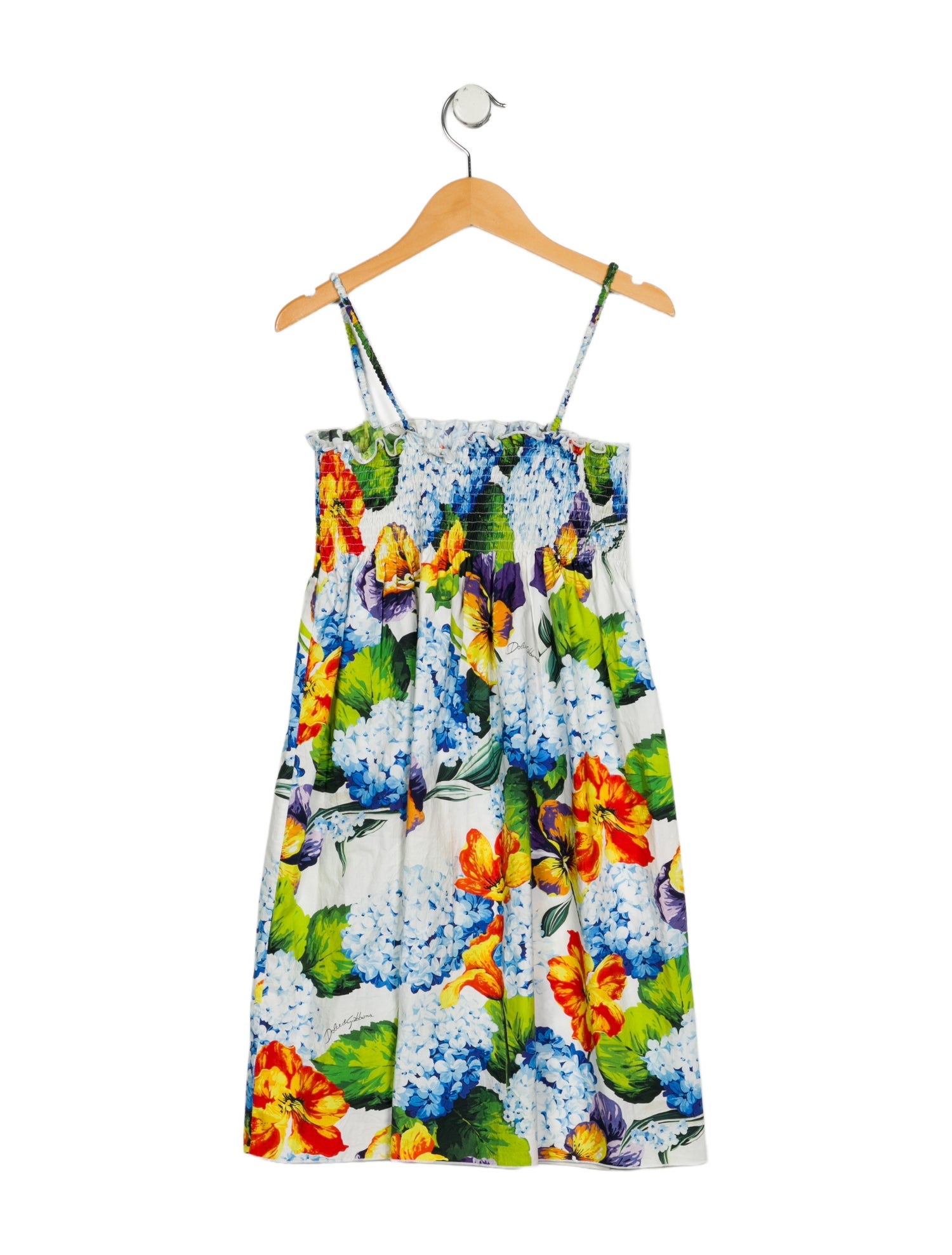 Dolce & Gabbana Girls' Floral Sleeveless Dress