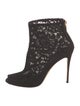 Dolce & Gabbana Lace Lace Pattern Boots