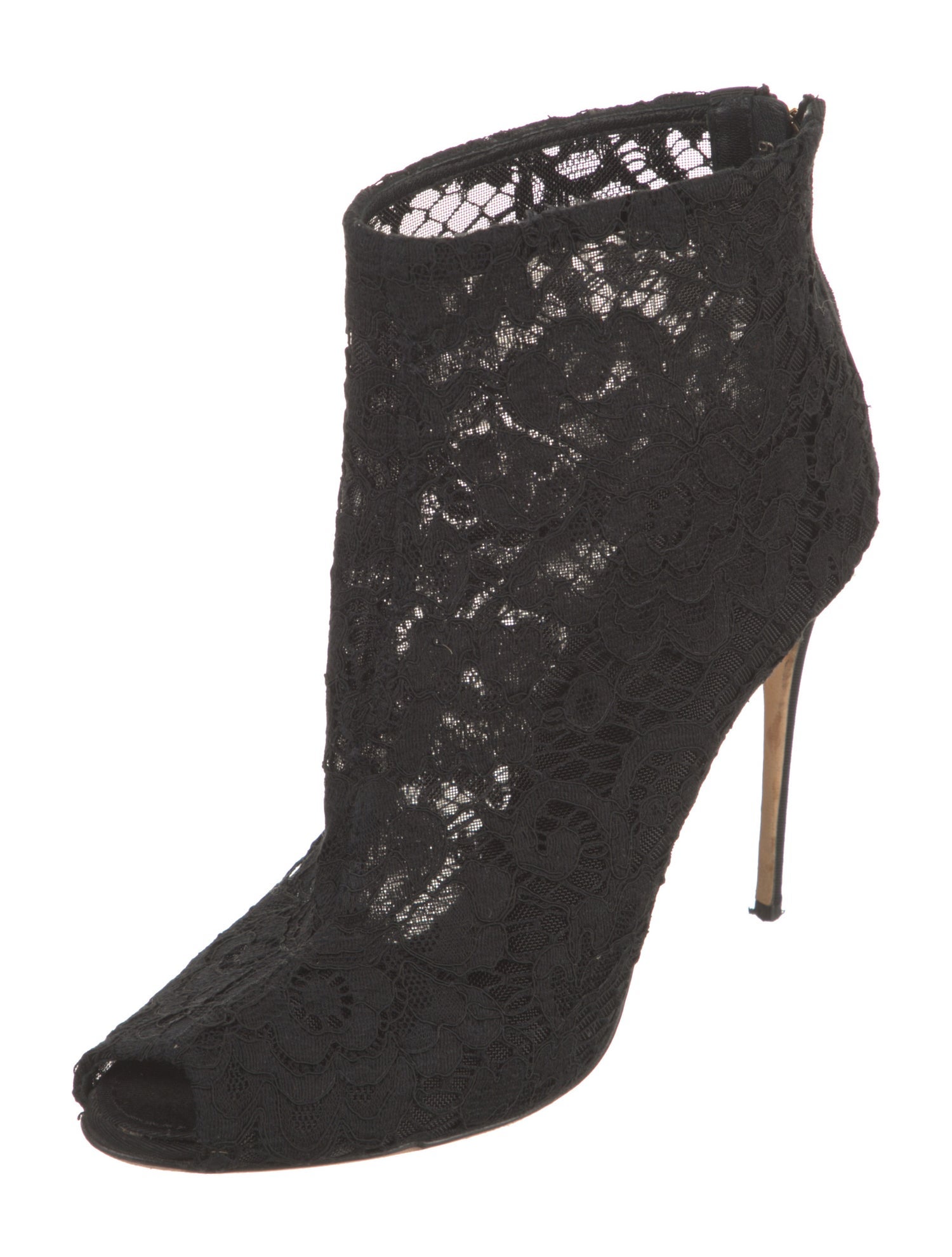 Dolce & Gabbana Lace Lace Pattern Boots