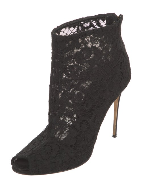 Dolce & Gabbana Lace Lace Pattern Boots