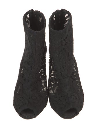 Dolce & Gabbana Lace Lace Pattern Boots
