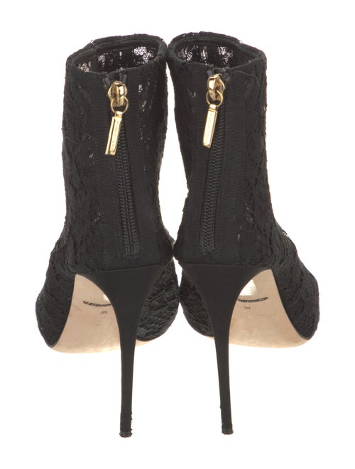 Dolce & Gabbana Lace Lace Pattern Boots