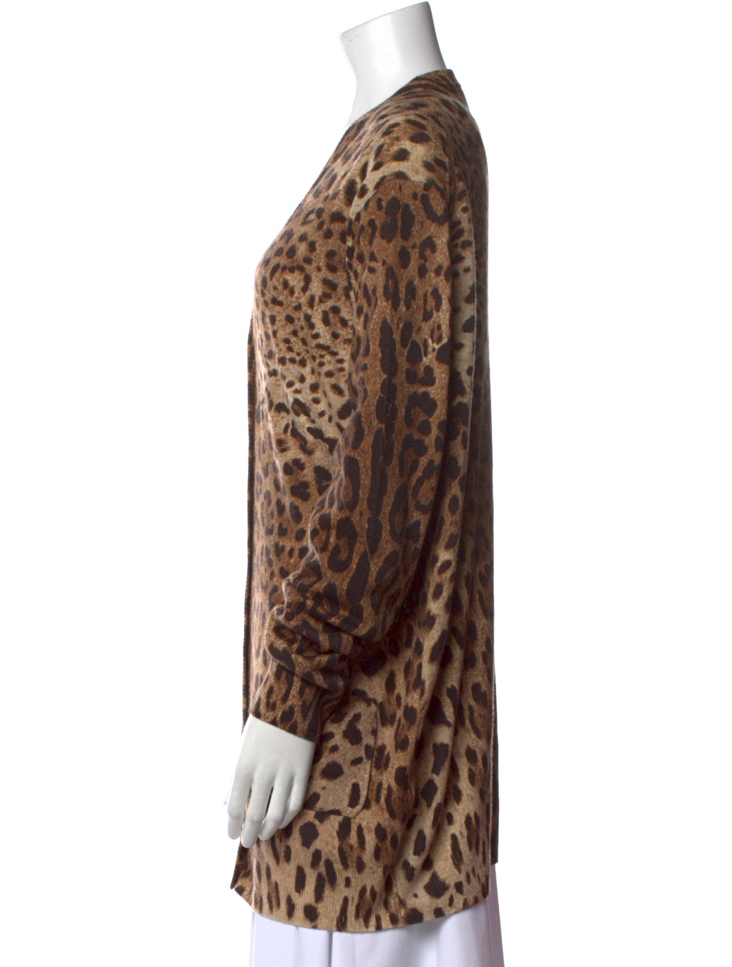Dolce & Gabbana Cashmere Animal Print Sweater
