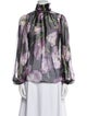 Dolce & Gabbana Silk Floral Print Blouse