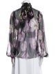 Dolce & Gabbana Silk Floral Print Blouse