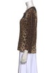 Dolce & Gabbana Virgin Wool Animal Print Sweater