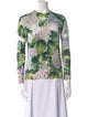 Dolce & Gabbana Cashmere Floral Print Sweater