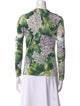 Dolce & Gabbana Cashmere Floral Print Sweater