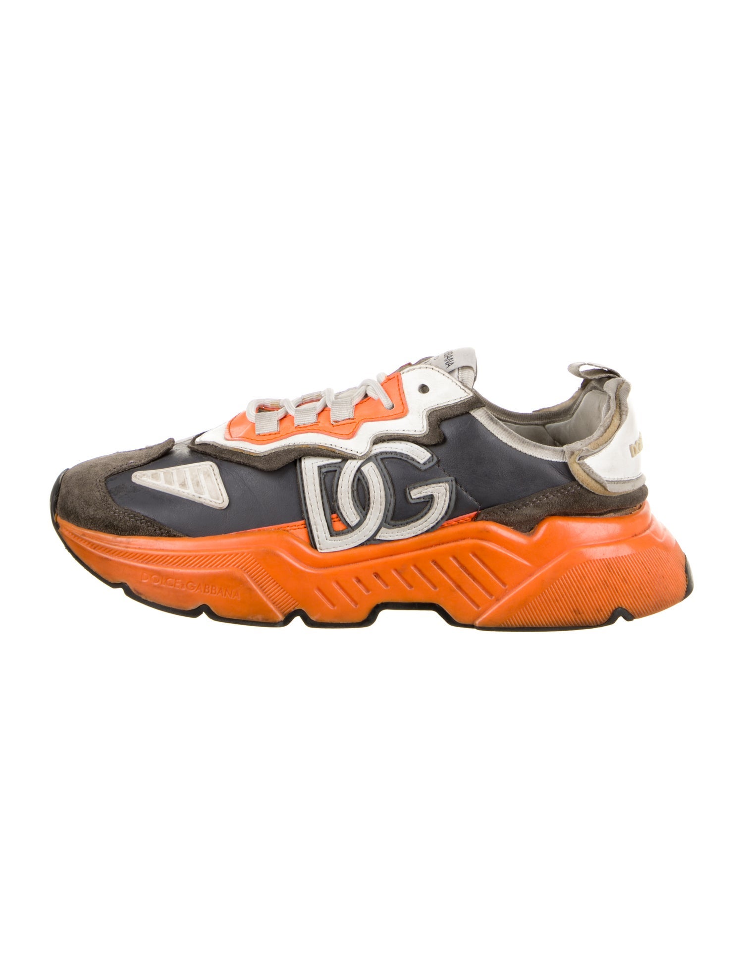 Dolce & Gabbana Leather Printed Sneakers