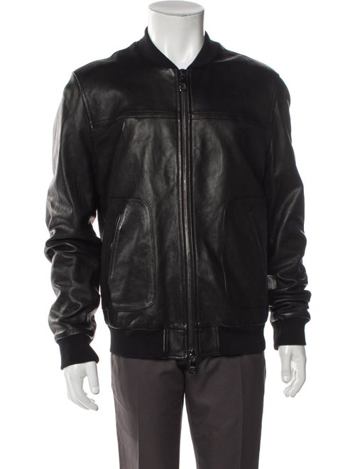 Dolce & Gabbana Leather Bomber Jacket