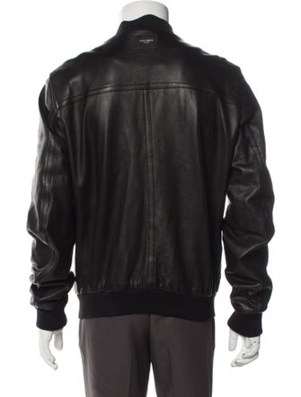 Dolce & Gabbana Leather Bomber Jacket