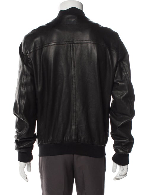 Dolce & Gabbana Leather Bomber Jacket