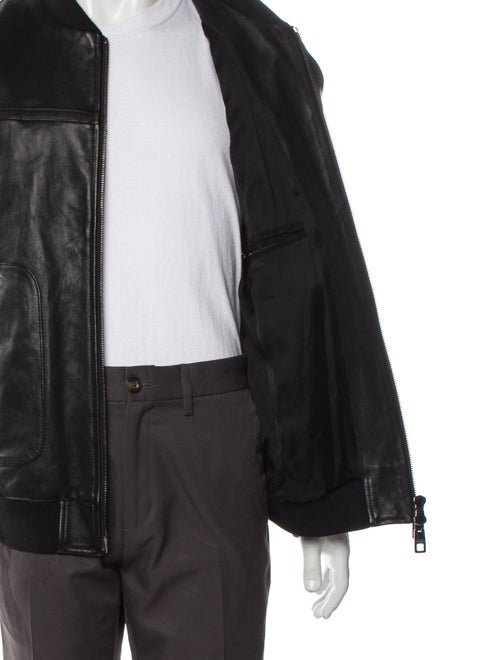 Dolce & Gabbana Leather Bomber Jacket