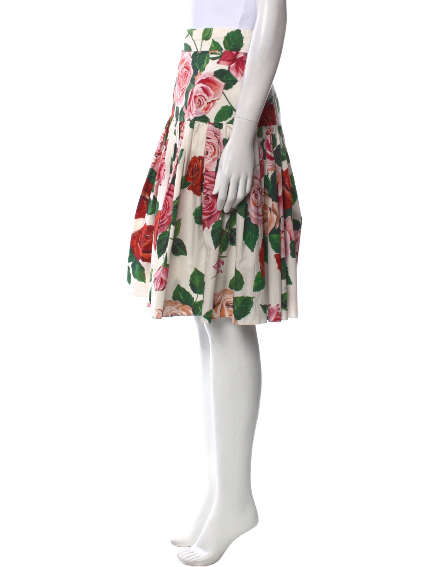 Dolce & Gabbana Floral Print Knee-Length Skirt