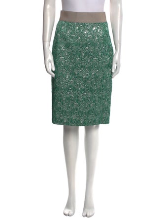 Dolce & Gabbana Colorblock Pattern Knee-Length Skirt