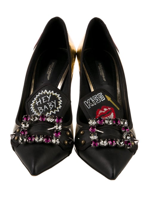 Dolce & Gabbana Leather Printed Pumps