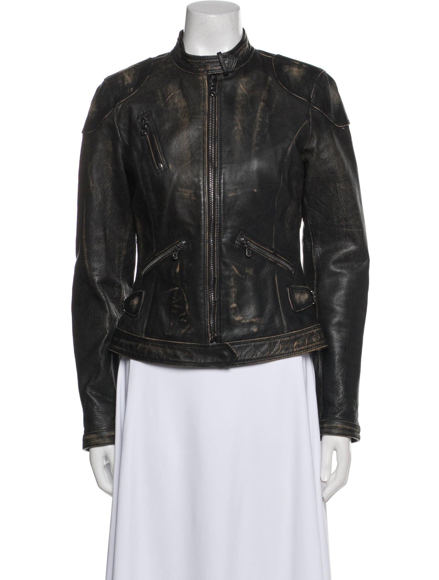 Dolce & Gabbana Leather Biker Jacket