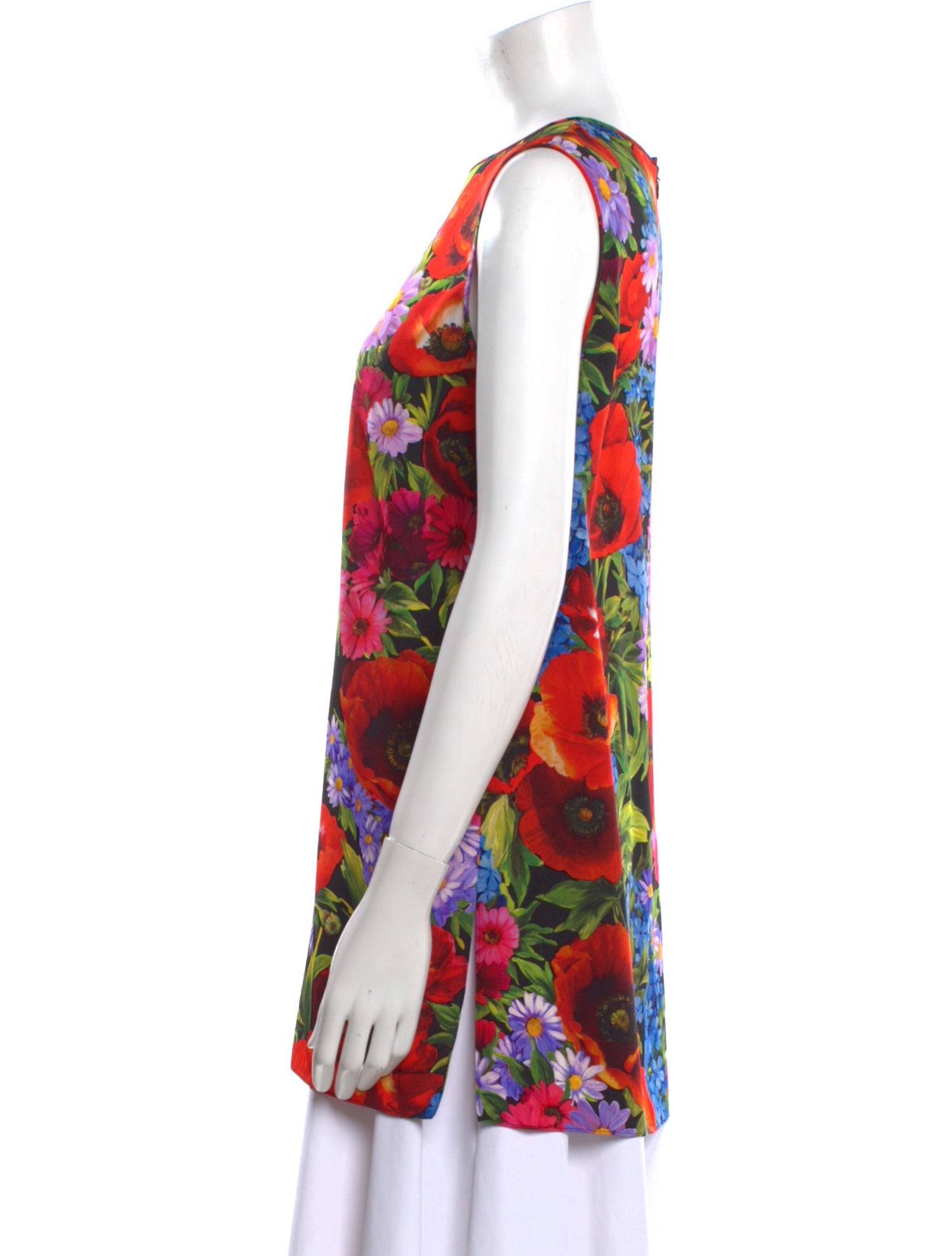 Dolce & Gabbana Silk Floral Print Tunic