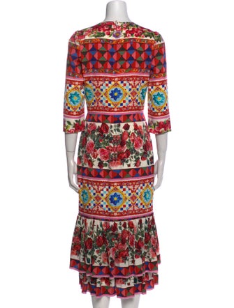 Dolce & Gabbana Silk Long Dress