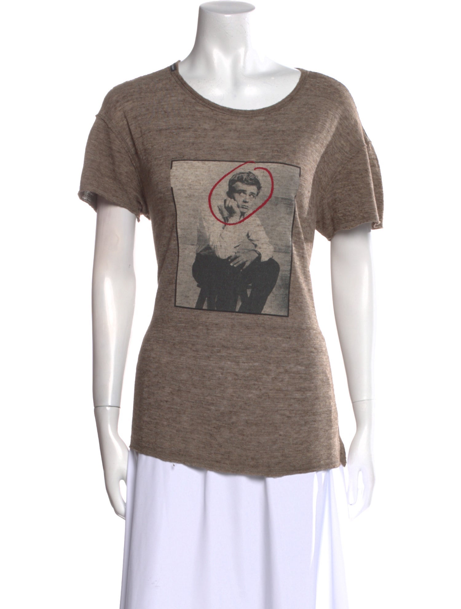 Dolce & Gabbana Graphic Print Scoop Neck T-Shirt