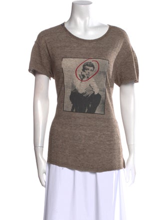 Dolce & Gabbana Graphic Print Scoop Neck T-Shirt