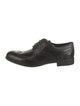 Dolce & Gabbana Leather Lace Trim Embellishment Oxfords
