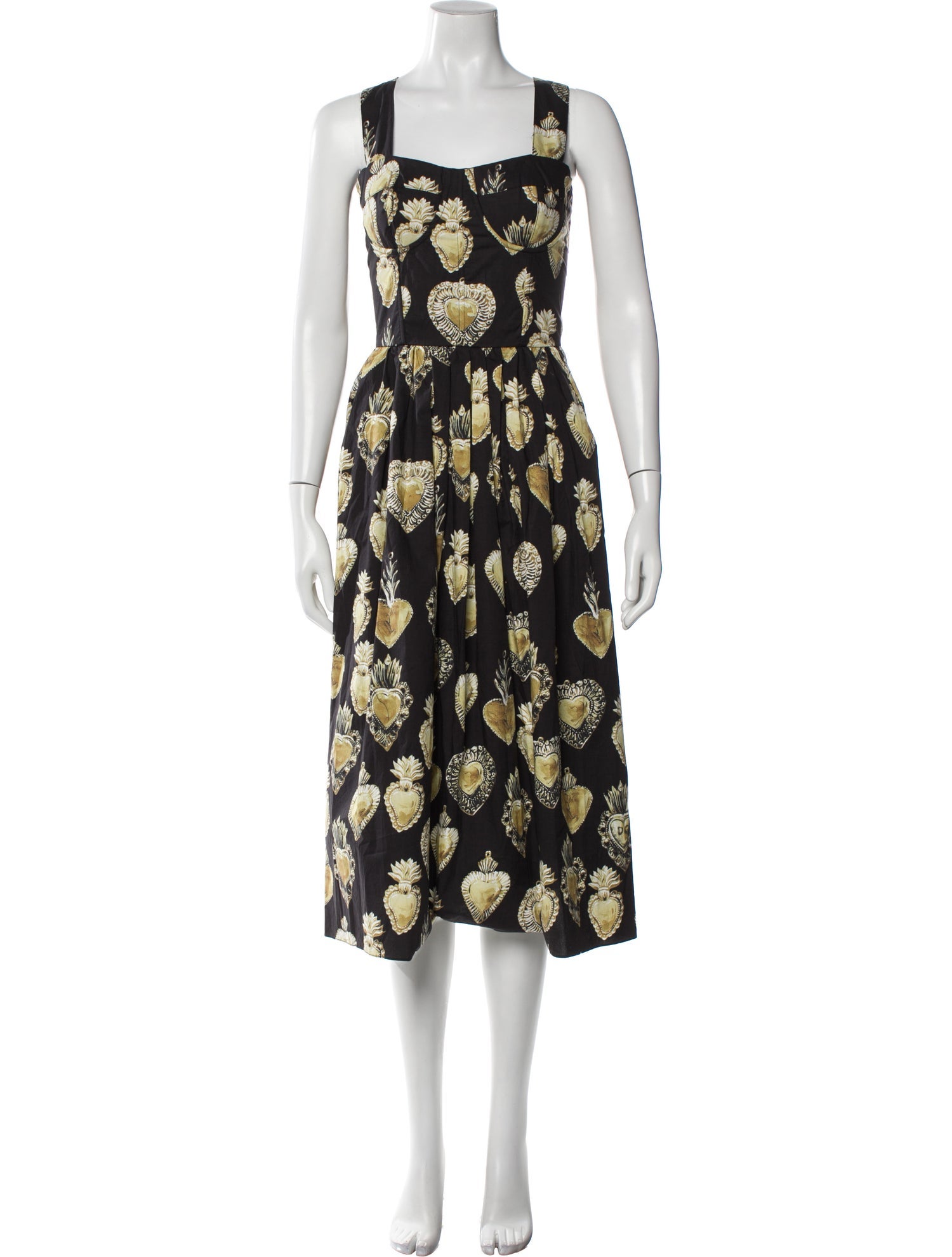Dolce & Gabbana Silk Midi Length Dress