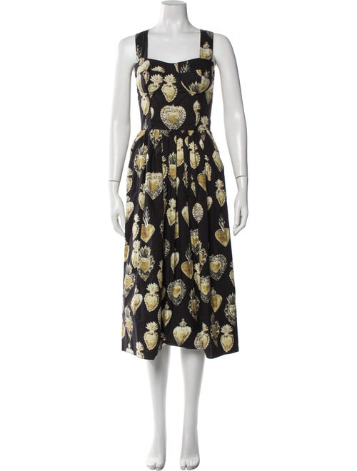 Dolce & Gabbana Silk Midi Length Dress